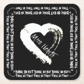 Halloween Drink oder aß Paper Untersetzer (Vorderseite)