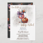 Halloween Drink Pumpkin Brautparty Einladung (Vorne/Hinten)