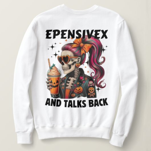 Halloween Drink Sweatshirt (Design Rückseite)