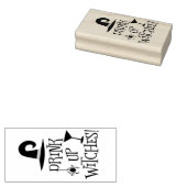 Halloween Drink Up Hexen Einladung oder Karte Gummistempel (Stempel)