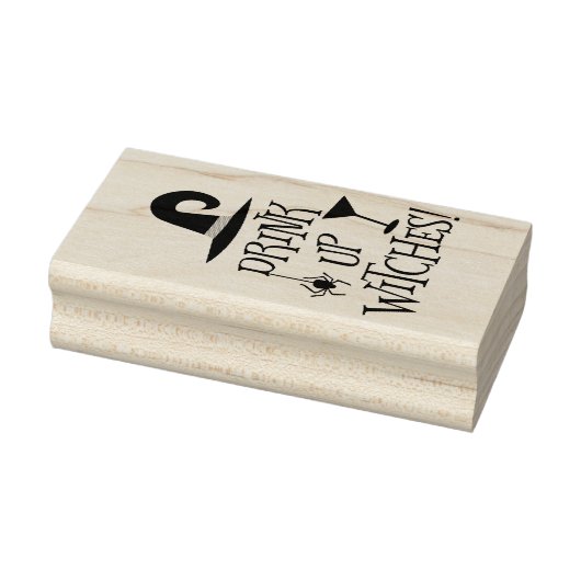 Halloween Drink Up Hexen Einladung oder Karte Gummistempel (Stempel)
