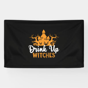 Halloween Drink Up Hexen Geburtstag Banner