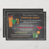 Halloween Drinks Party Spooky Einladung (Vorne/Hinten)