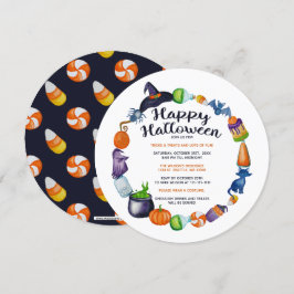 Halloween Drinks und Leckereien Halloween Einladung