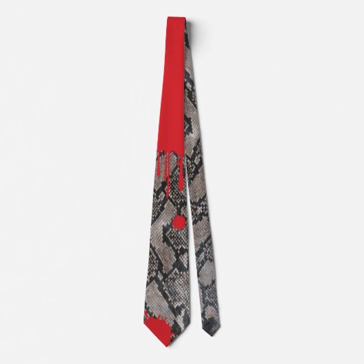 Halloween Dripping Blood Python Snake Skin Bloody Krawatte (Vorderseite)
