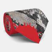 Halloween Dripping Blood Python Snake Skin Bloody Krawatte (Gerollt)