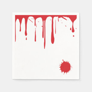 Halloween Dripping Gory Blood Spritzers Tod Serviette