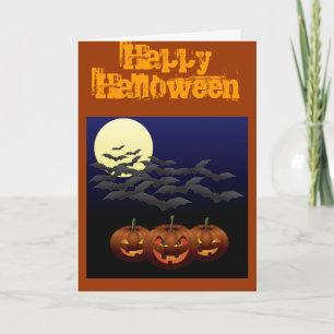 Halloween Dritte Grußkarte Karte