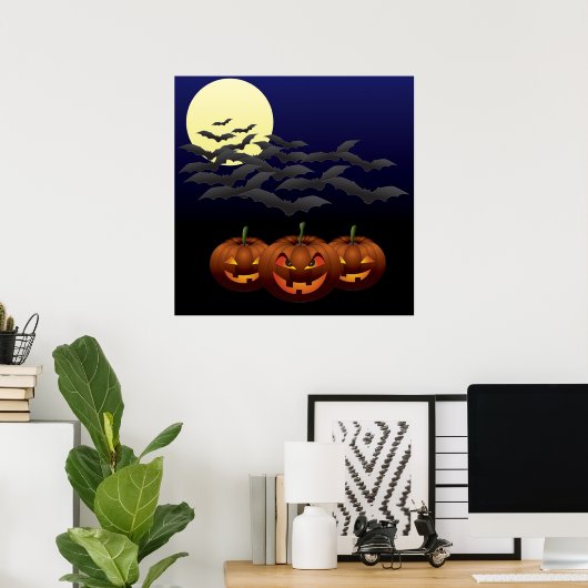 Halloween drittes Poster & Print (Heimbüro)