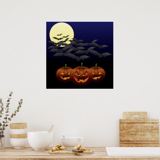 Halloween drittes Poster & Print (Küche)