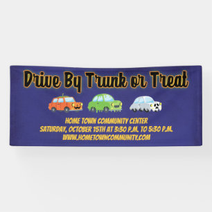 Halloween Drive-By-Auto-Kofferraum oder -Verteilun Banner