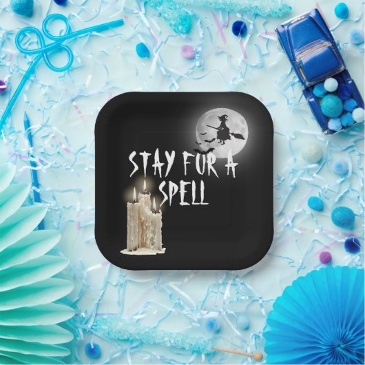 Halloween Driving Candles Pappteller (Party)