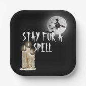 Halloween Driving Candles Pappteller (Vorderseite)