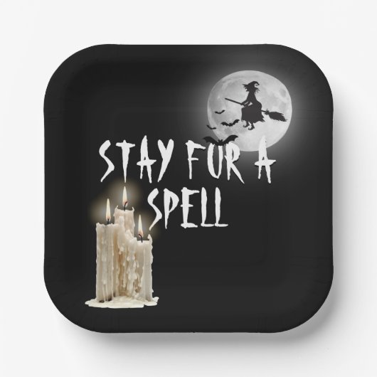 Halloween Driving Candles Pappteller (Vorderseite)