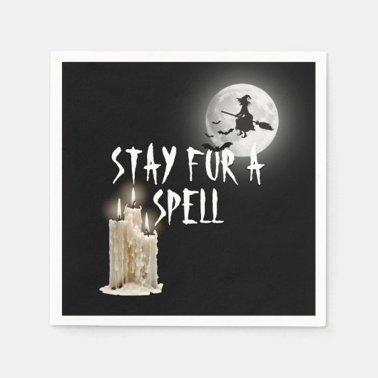 Halloween Driving Candles Serviette (Vorderseite)