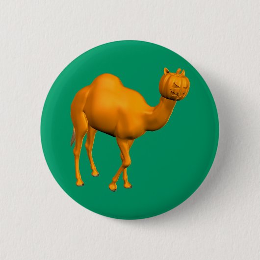 Halloween Dromedar Button (Vorderseite)