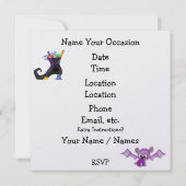 Halloween Drop in Einladung (Rückseite)