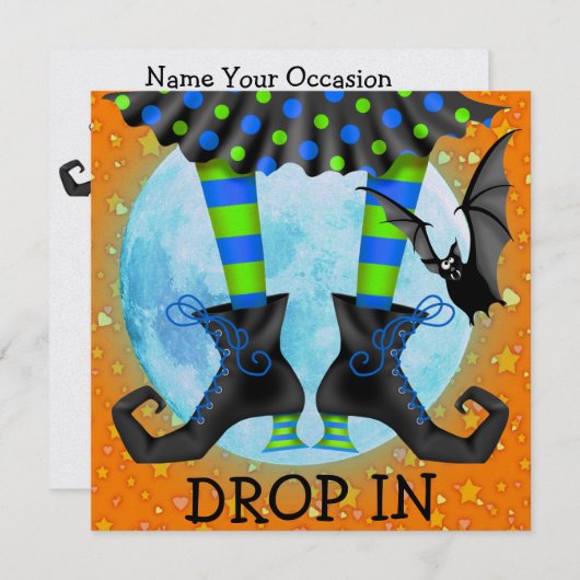 Halloween Drop In - SRF Einladung (Vorne/Hinten)