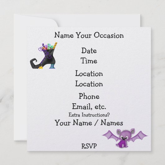 Halloween Drop In - SRF Einladung (Rückseite)