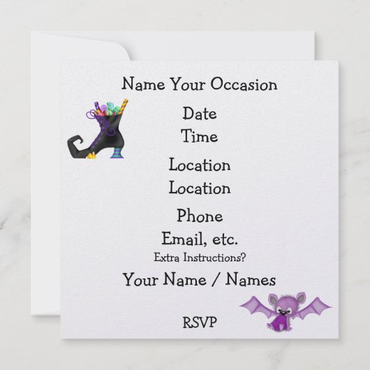 Halloween Drop In - SRF Einladung (Rückseite)