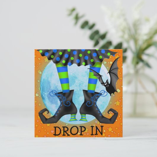 Halloween Drop In - SRF Einladung (Stehend Vorderseite)