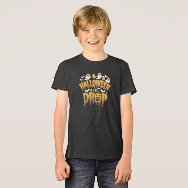 Halloween Drop Tri-Blend Shirt (Vorderseite voll)