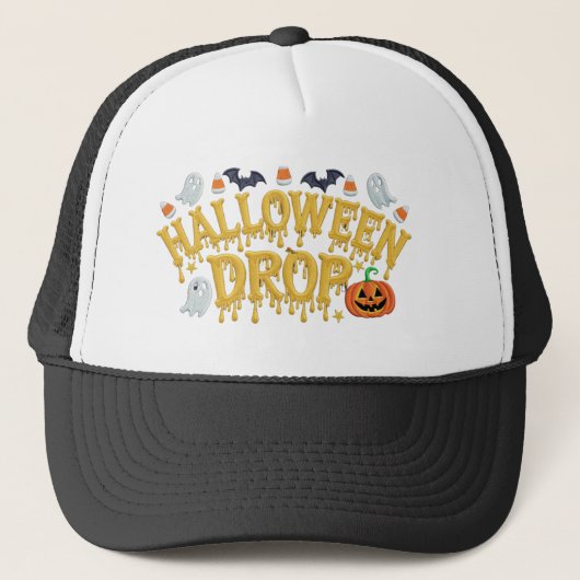 Halloween Drop Truckerkappe (Vorderseite)