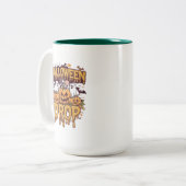 Halloween Drop Zweifarbige Tasse (Vorderseite Links)