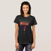 Halloween Drunk Witch T-Shirt (Vorne ganz)
