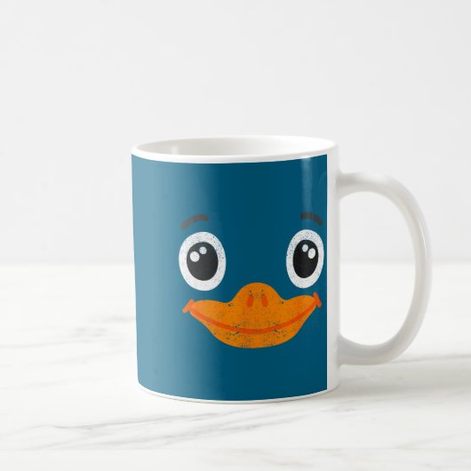 Halloween Duck Face Costume Animals Cute Easy Duck Kaffeetasse (Rechts)