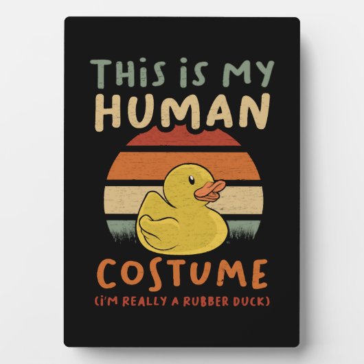 Halloween Duck Fotoplatte (Vorderseite)