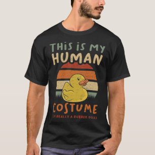 Halloween Duck Hund Kopf Labrador T-Shirt