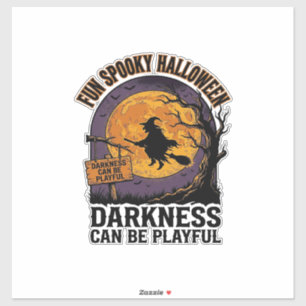 Halloween-Dunkelheits-Shirt Vintage-Hexen-Mond-Des Aufkleber