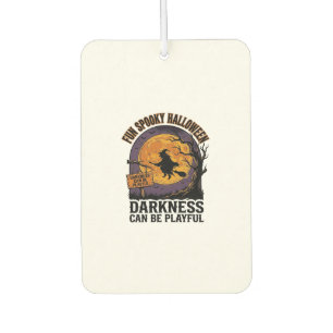 Halloween-Dunkelheits-Shirt Vintage-Hexen-Mond-Des Autolufterfrischer