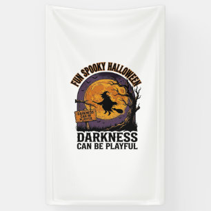 Halloween-Dunkelheits-Shirt Vintage-Hexen-Mond-Des Banner