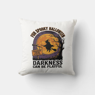 Halloween-Dunkelheits-Shirt Vintage-Hexen-Mond-Des Kissen