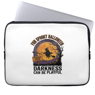 Halloween-Dunkelheits-Shirt Vintage-Hexen-Mond-Des Laptopschutzhülle