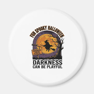 Halloween-Dunkelheits-Shirt Vintage-Hexen-Mond-Des Magnet