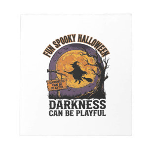Halloween-Dunkelheits-Shirt Vintage-Hexen-Mond-Des Notizblock