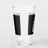 Halloween Dunkler Gotischer Skelett Überdenker Glas (Rechts)