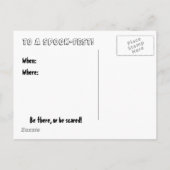 Halloween-Dunnit-Einladung Einladungspostkarte (Rückseite)