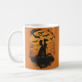 Halloween-Duo im Mondlicht Kaffeetasse (Links)
