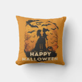 Halloween-Duo im Mondlicht Kissen (Vorderseite)