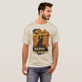 Halloween-Duo im Mondlicht T-Shirt (Vorne ganz)