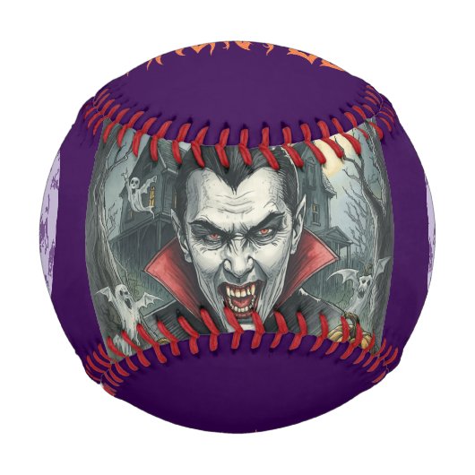 Halloween, durstiger Vampir Baseball (Vorderseite)