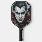 Halloween, durstiger Vampir  Pickleball Schläger (Rückseite)