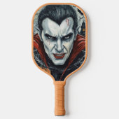 Halloween, durstiger Vampir  Pickleball Schläger (Vorderseite)
