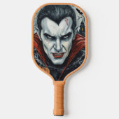 Halloween, durstiger Vampir  Pickleball Schläger (Rückseite)