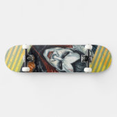 Halloween, durstiger Vampir  Skateboard (Horizontal)
