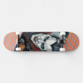 Halloween, durstiger Vampir  Skateboard (Horizontal)